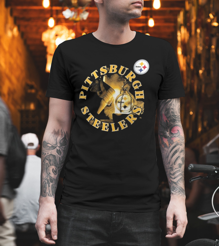 Pittsburgh Steelers Iconic Emblem Sporting Chance Tri-Blend T-Shirt