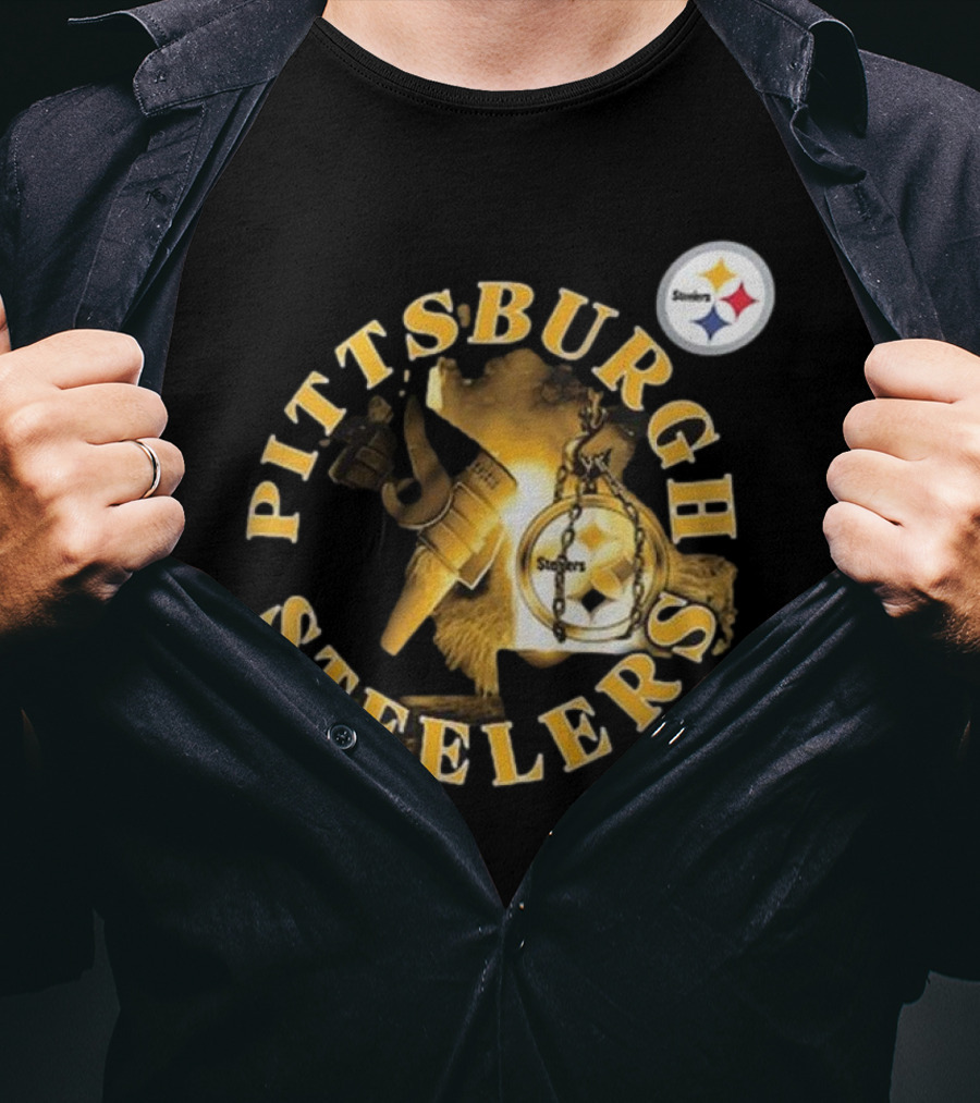 Pittsburgh Steelers Iconic Emblem Sporting Chance Tri-Blend T-Shirt