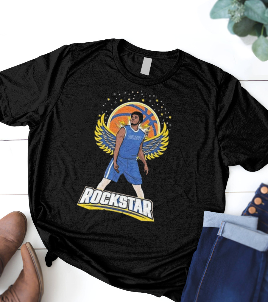 Believe Rockstar Basketball Wings And Stars T-Shirt