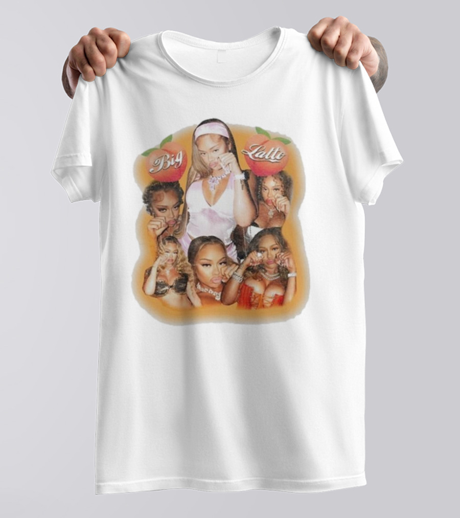 Big Latto Cry Baby Peaches Orange T-Shirt
