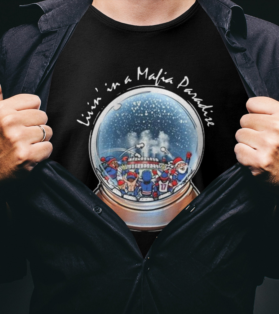 Livin’ In A Mafia Paradise Sports Snow Globe T-Shirt