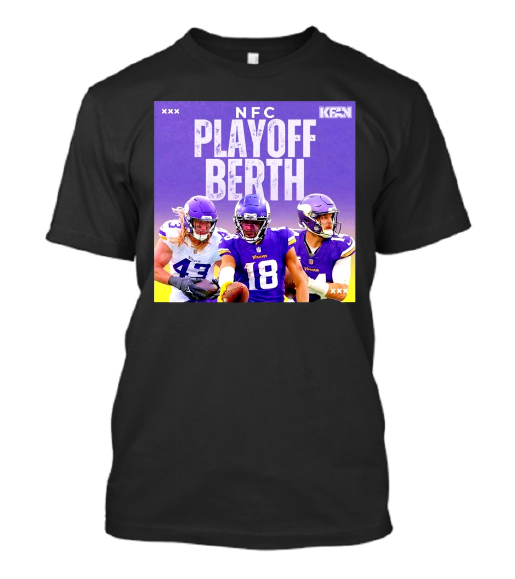 NFC Playoff Berth Minnesota Vikings KFAN T-Shirt