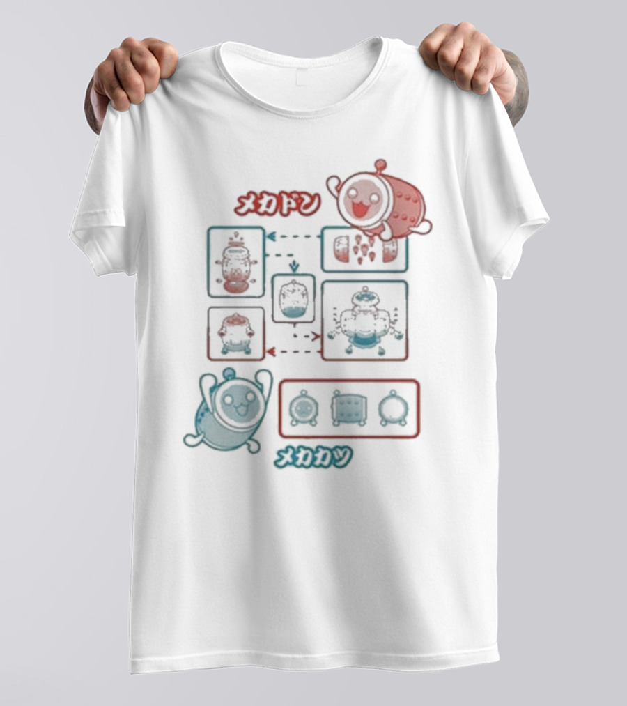 Aiko No Tatsujin Mecha Don Mechakatsu Transformation Process T-Shirt