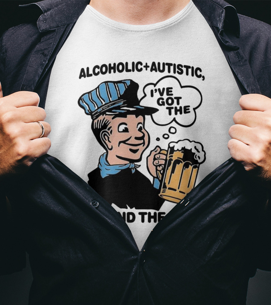 Alcoholic + Autistic I've Got The ISM And The TISM Retro Comic Style Drink Mug T-Shirt
