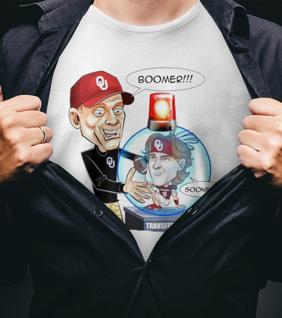 Coach Oklahoma Sooners Boomer Sooner Transfer Portal Jackson Arnold T-Shirt