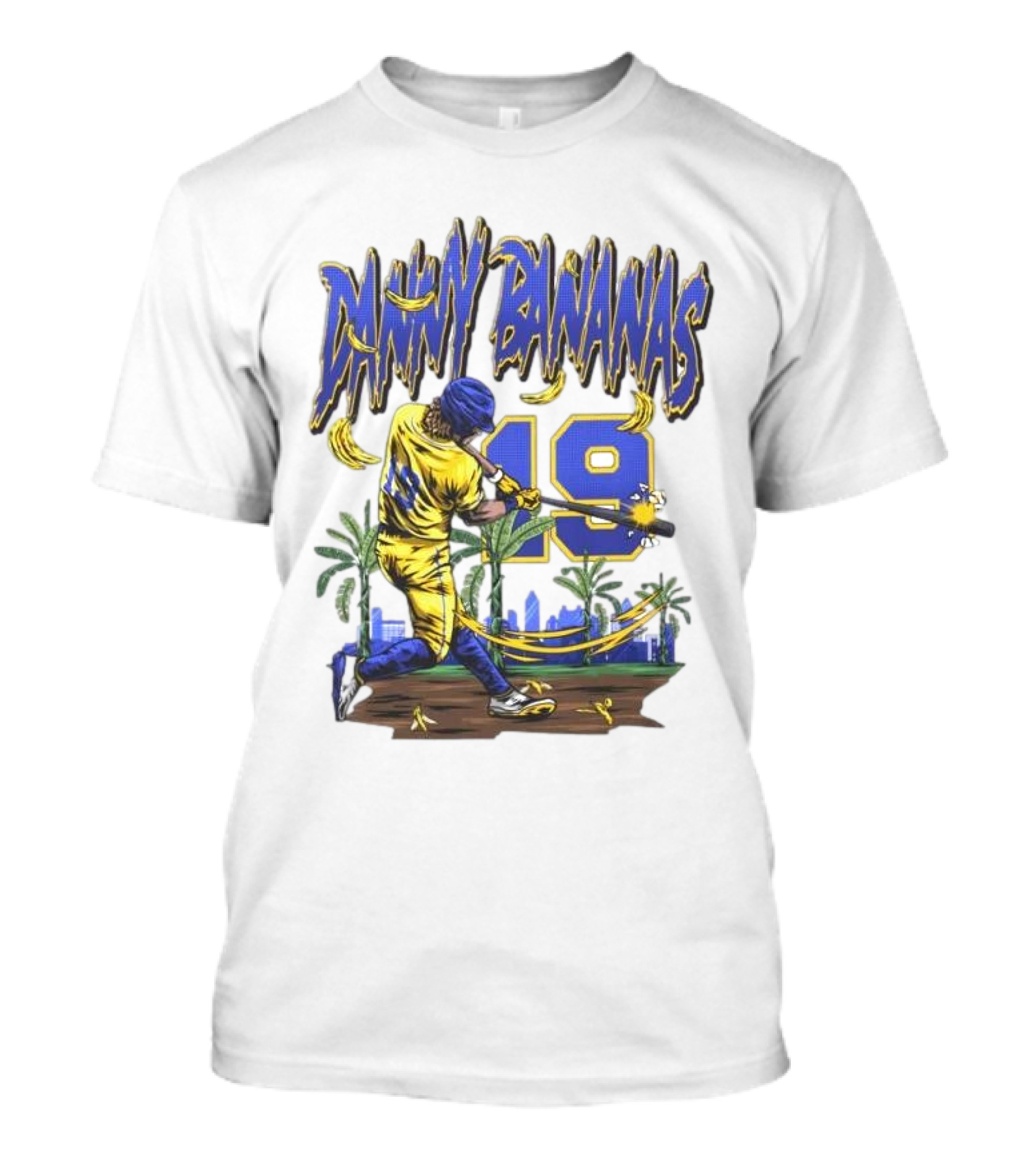 Danny Bananas 19 Savannah Bananas Baseball Cartoon T-Shirt