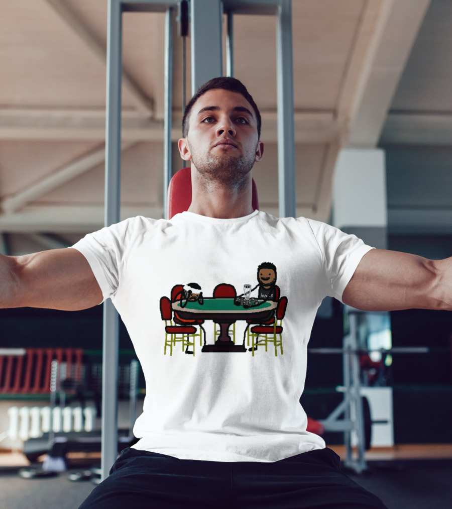 Giannis Antetokounmpo Milwaukee Bucks Poker Table Scene T-Shirt