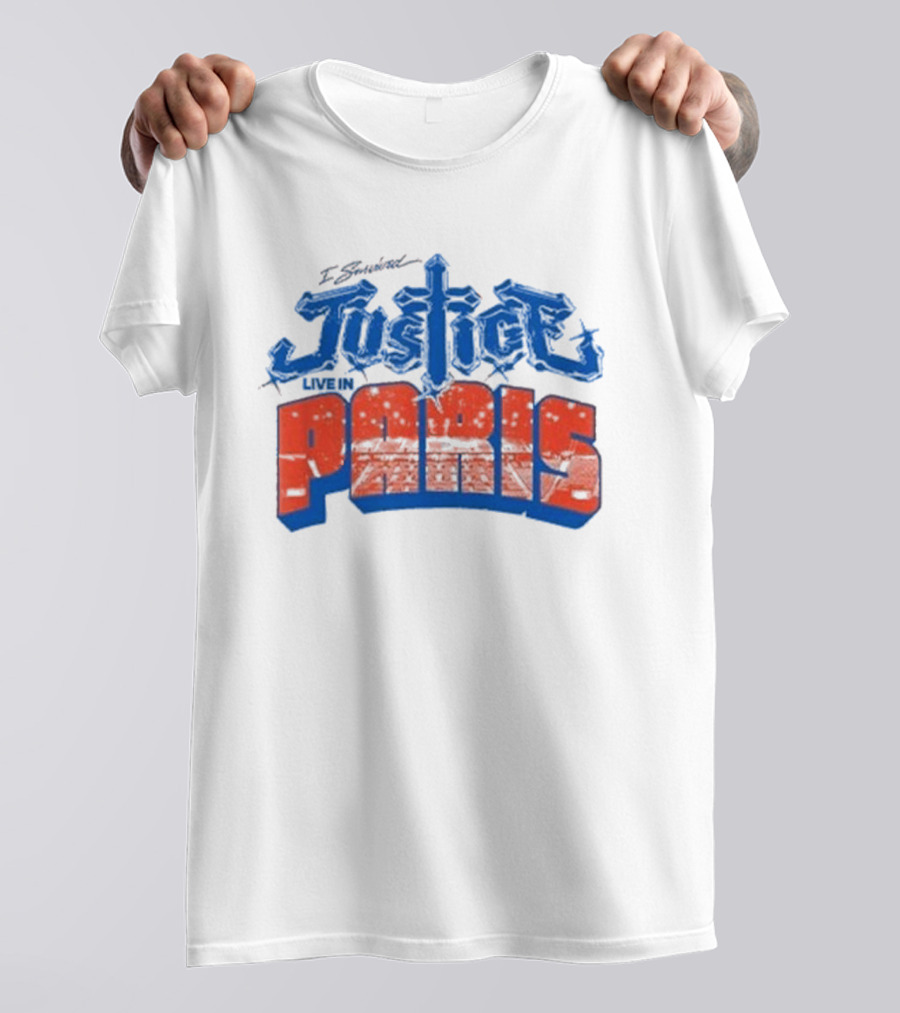 I Survived Justice Live In Paris T-Shirt