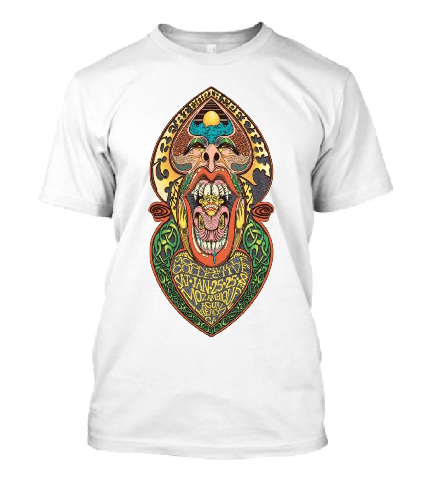 The Great North Phish Live Jan 25 2025 Mozambique In Laguna Beach CA T-Shirt