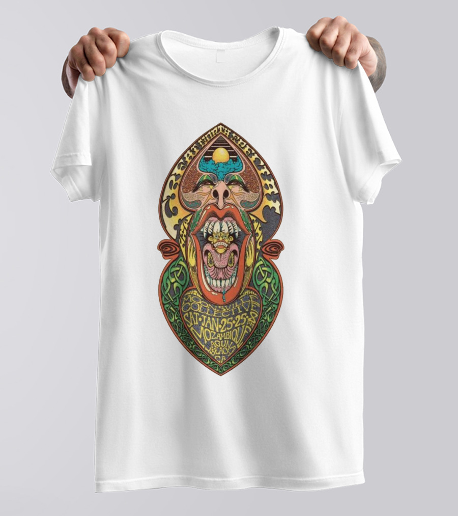 The Great North Phish Live Jan 25 2025 Mozambique In Laguna Beach CA T-Shirt