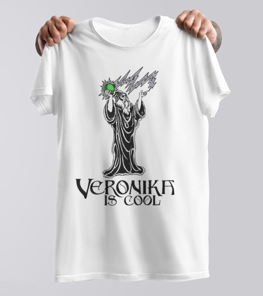Veronika Is Cool Wizard Lightning Magic T-Shirt