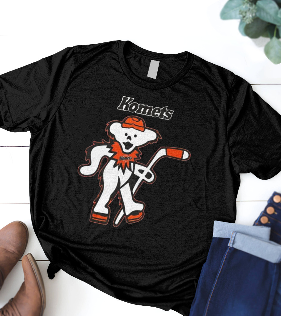 Komets Grateful Dead Hockey Bear Fan Night T-Shirt