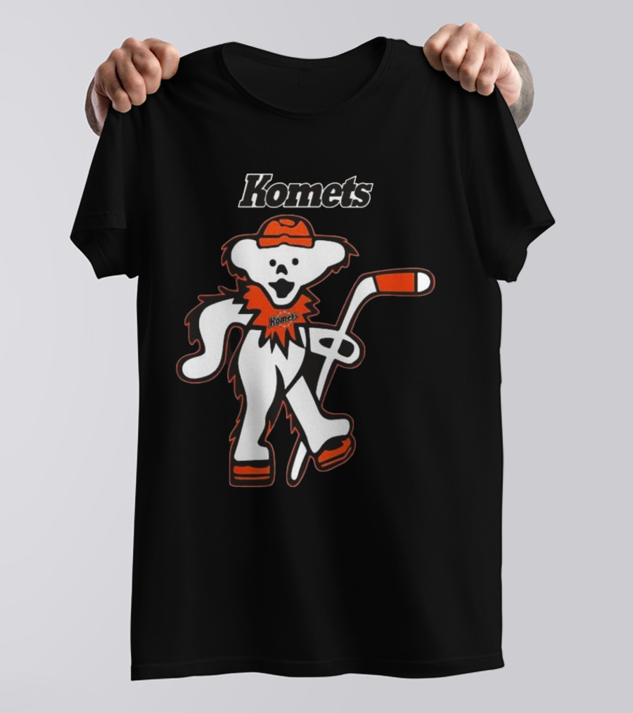 Komets Grateful Dead Hockey Bear Fan Night T-Shirt