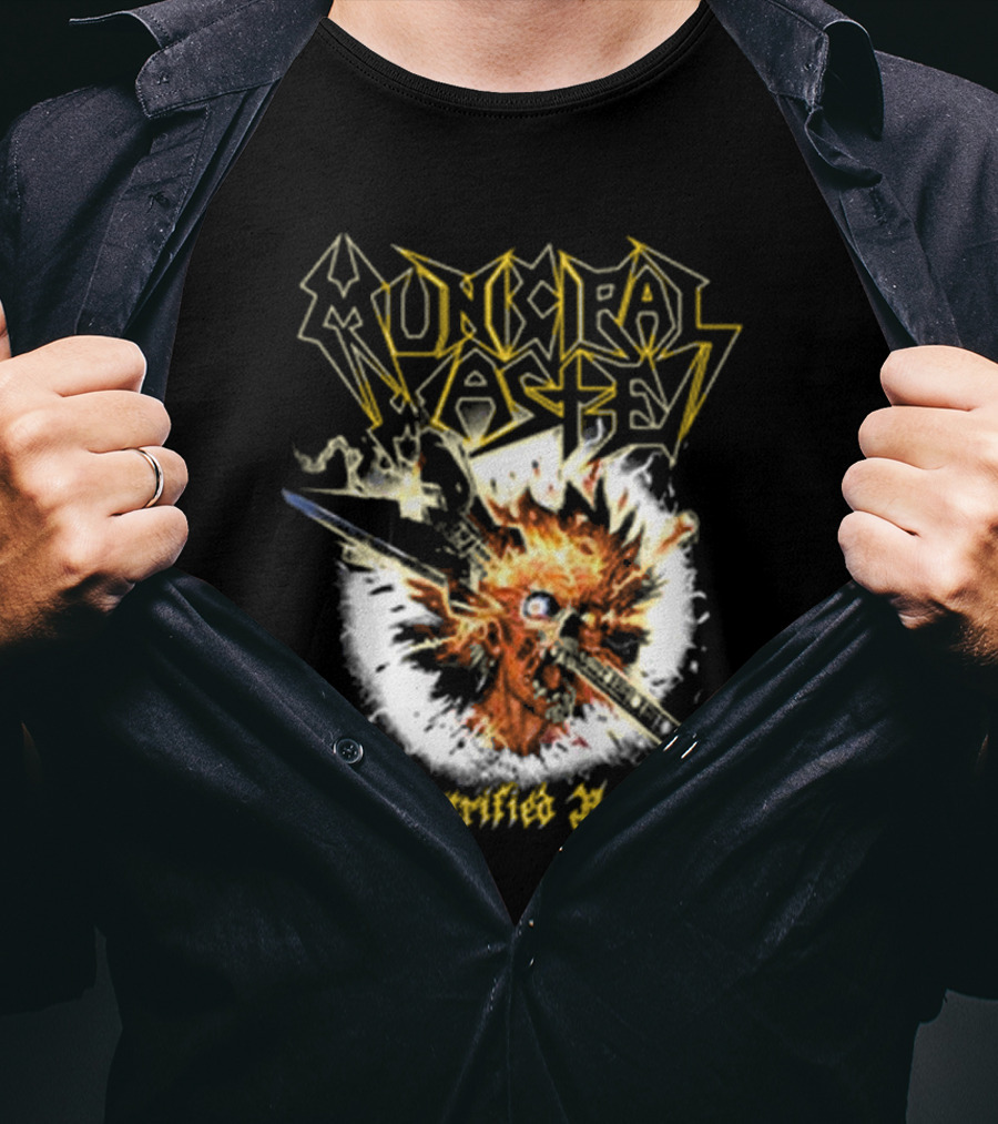 Municipal Waste Electrified Brain Explosive Head T-Shirt