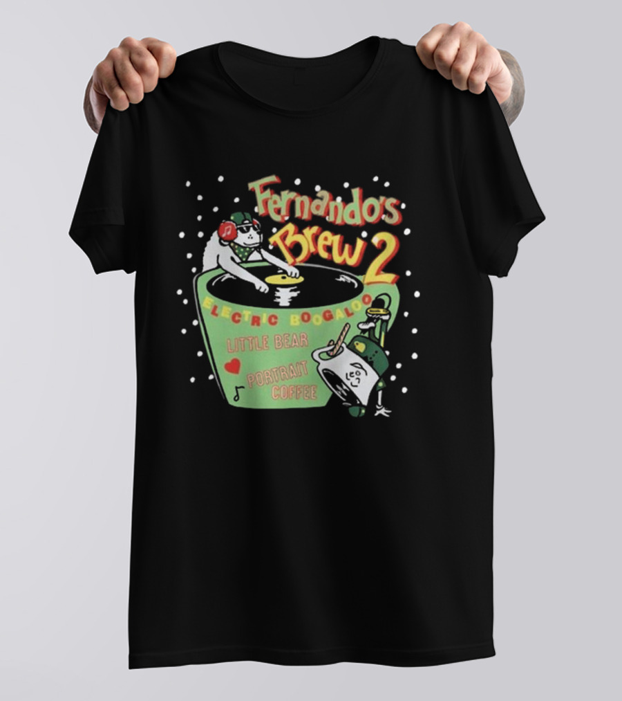 Fernando's Brew 2 Electric Boogaloo Little Bear Portrait Coffee T-Shirt