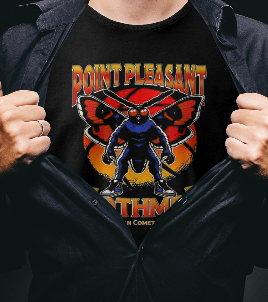 Point Pleasant Mothmen The Mothman Cometh To Ball T-Shirt