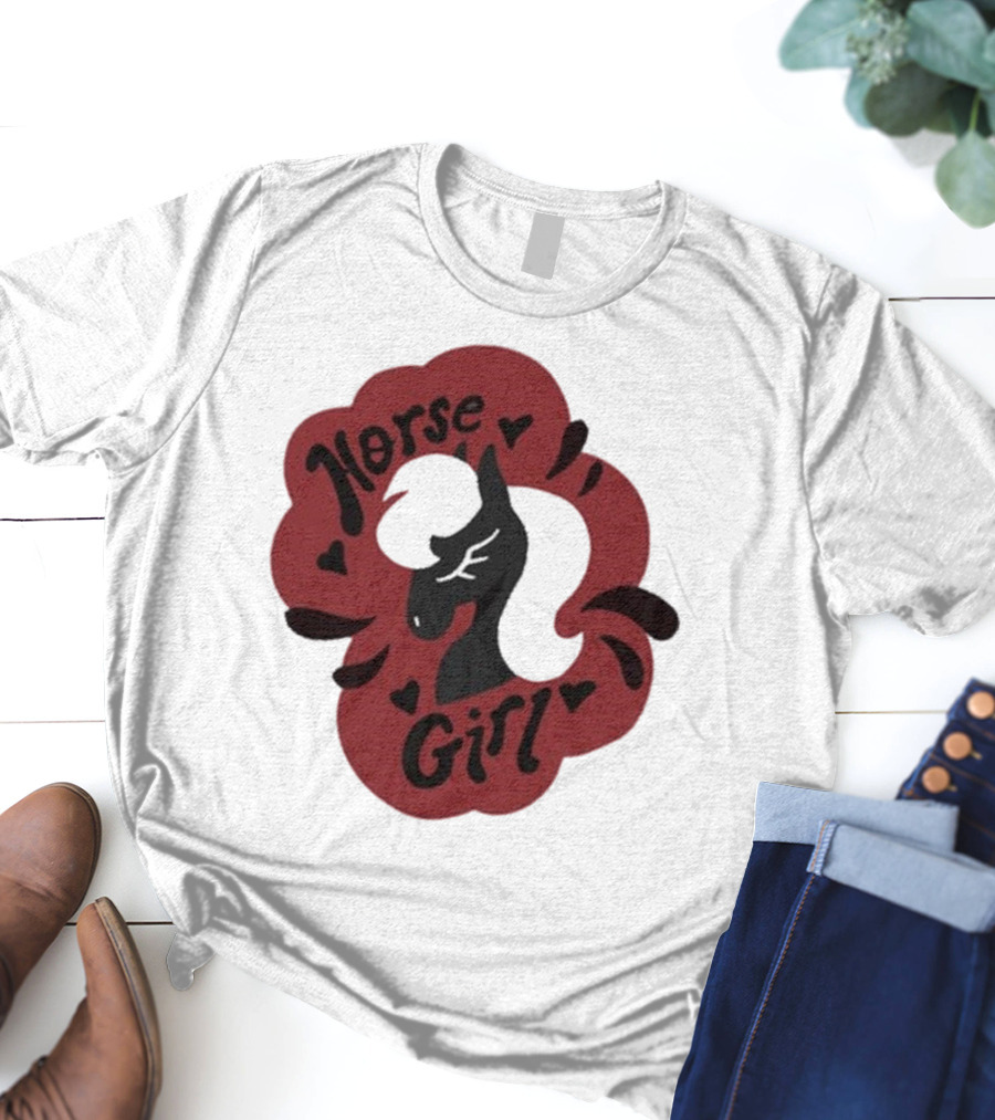 Norse Girl Horse Girl Sharkrobot T-Shirt