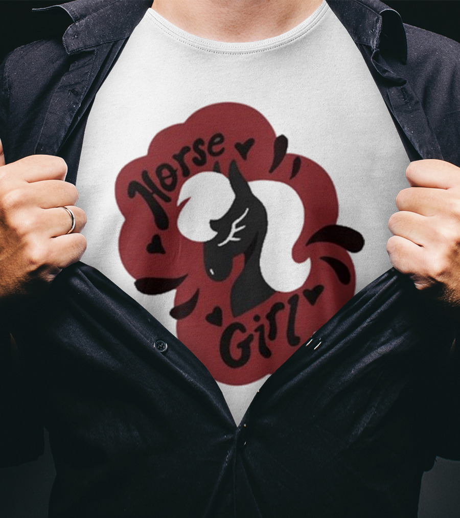 Norse Girl Horse Girl Sharkrobot T-Shirt