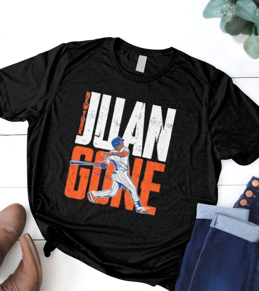 New York Juan Gone Baseball Player Swinging T-Shirt