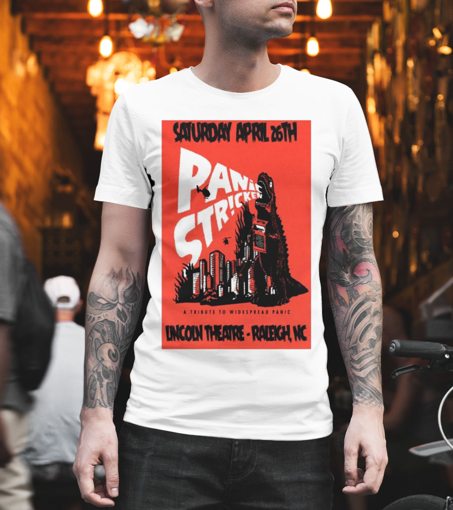 Saturday April 26th Panic Stricken A Tribute To Widespread Panic Lincoln Theatre Raleigh NC T-Shirt