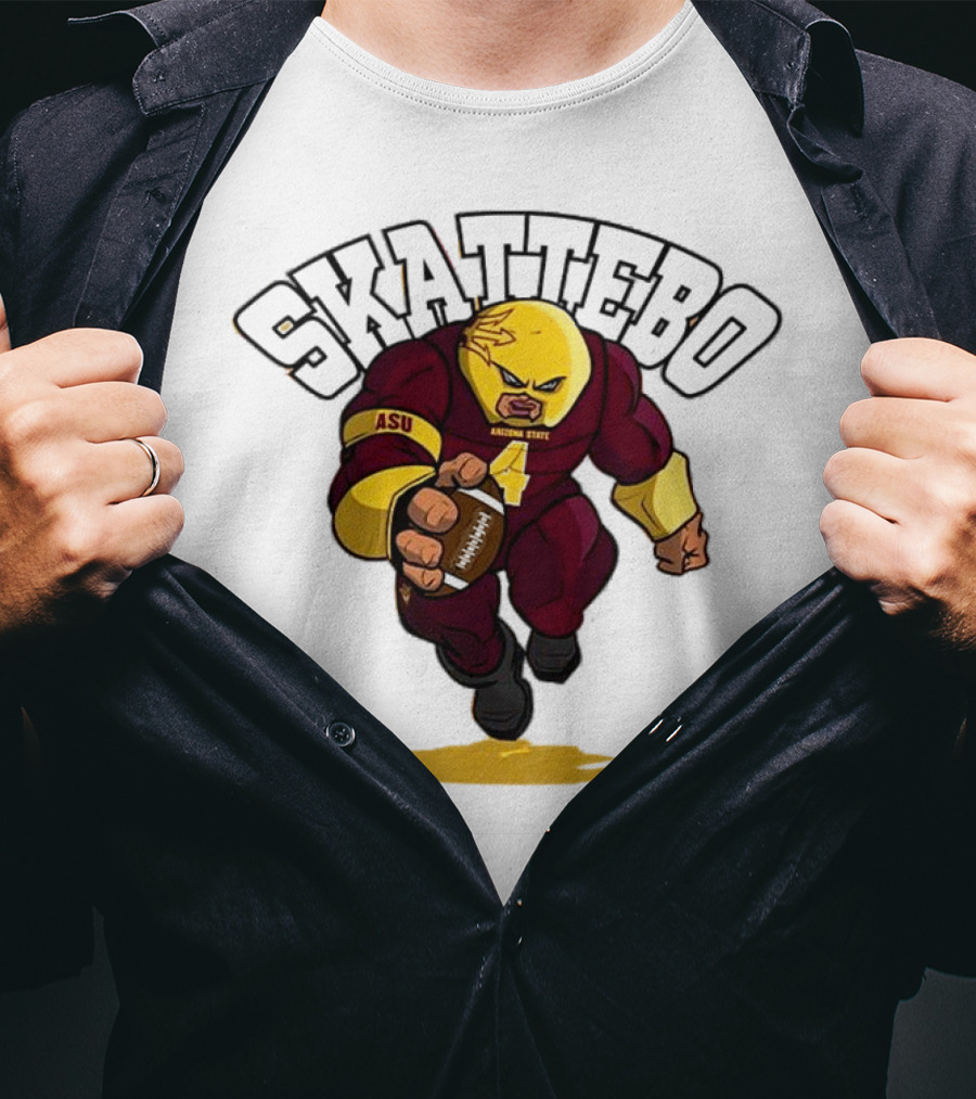 Skattebo ASU Arizona State Football Juggernaut T-Shirt