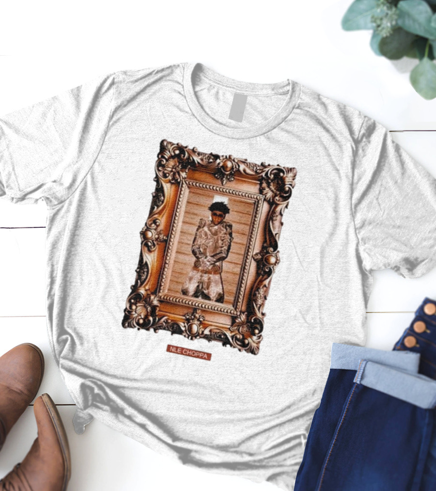 Nle Choppa Picasso Framed Portrait Sluffin Szn X Slut Szn T-Shirt