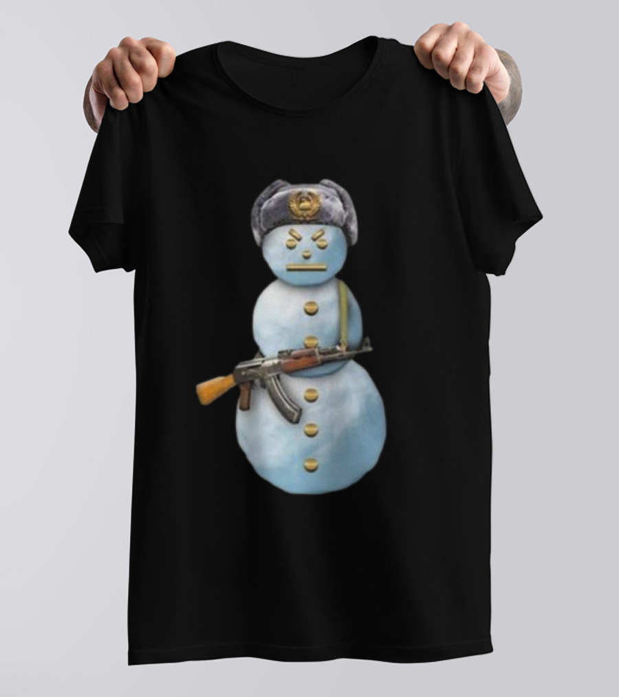 Jpegmafia Snowman Soviet Hat AK-47 Iconic T-Shirt