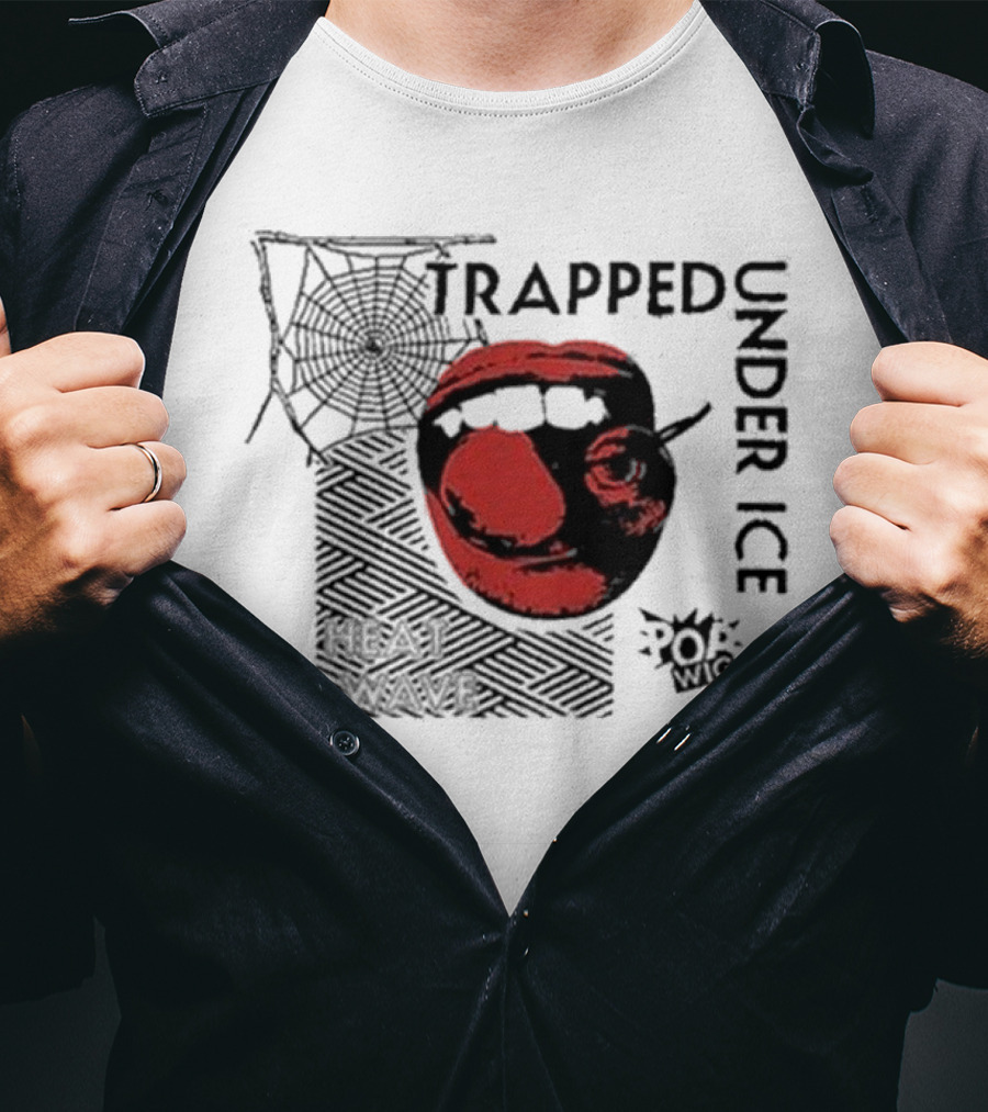 Trapped Under Ice Heat Wave Pop Wig Spider Cherry Lips T-Shirt