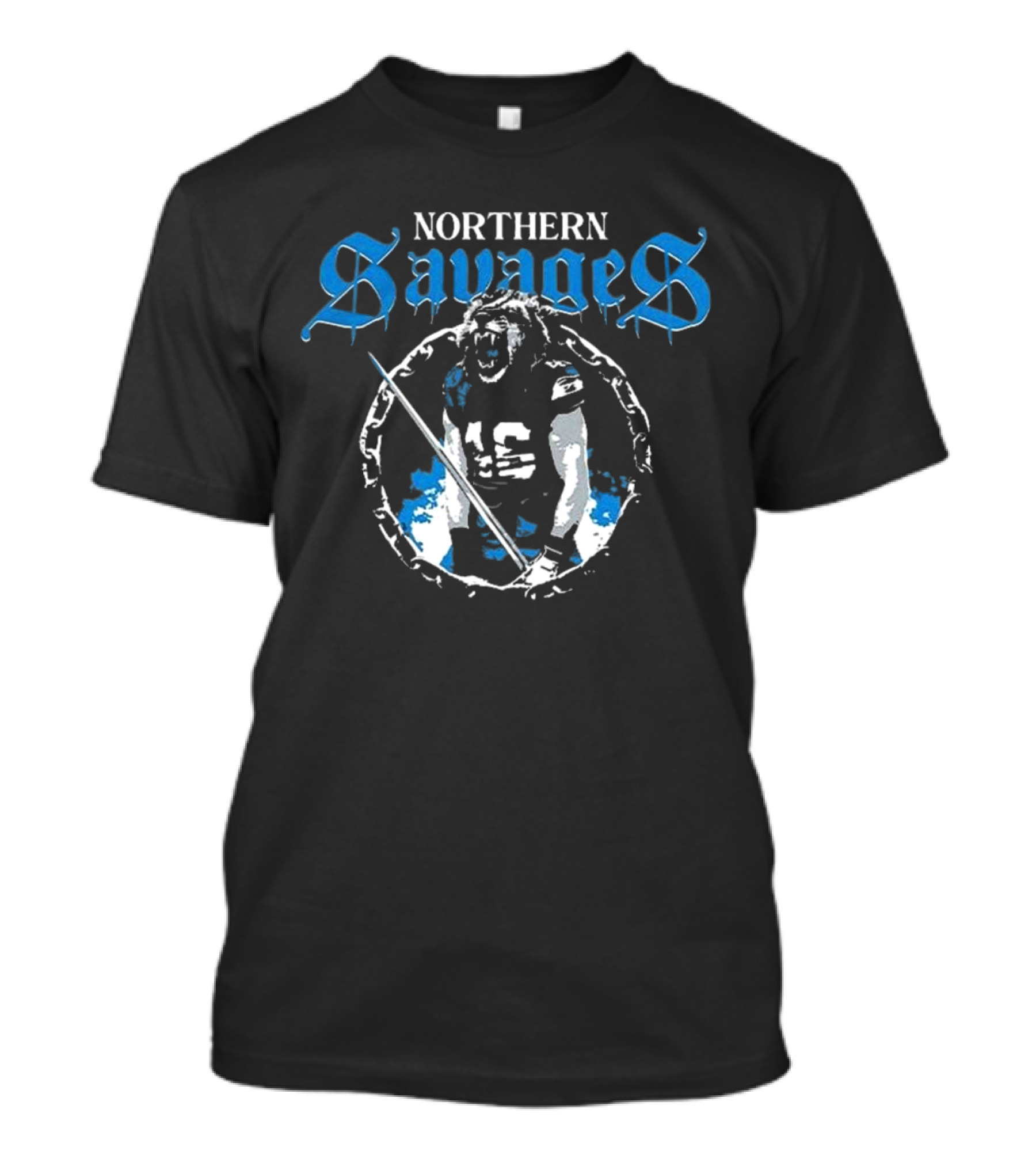 Northern Savages Dan Campbell Detroit Lions Defense T-Shirt