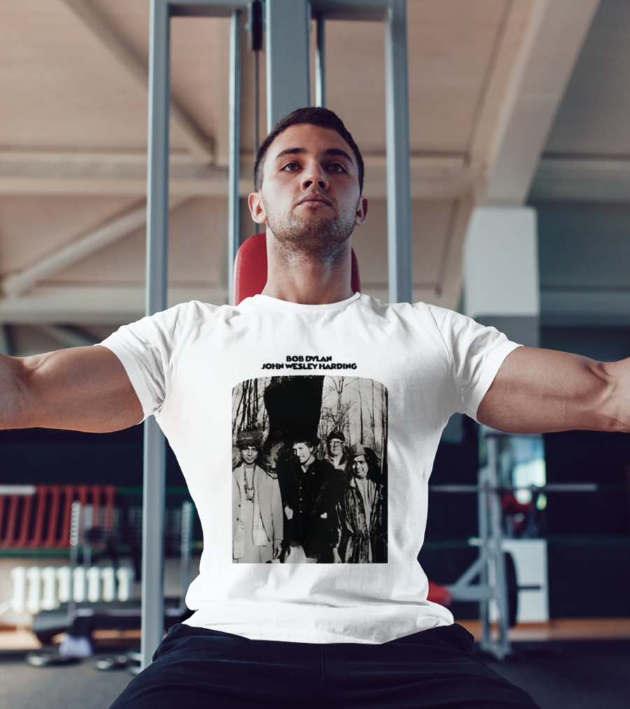 Bob Dylan John Wesley Harding Album Cover Image T-Shirt