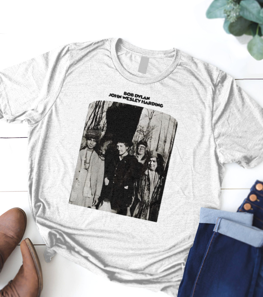 Bob Dylan John Wesley Harding Album Cover Image T-Shirt