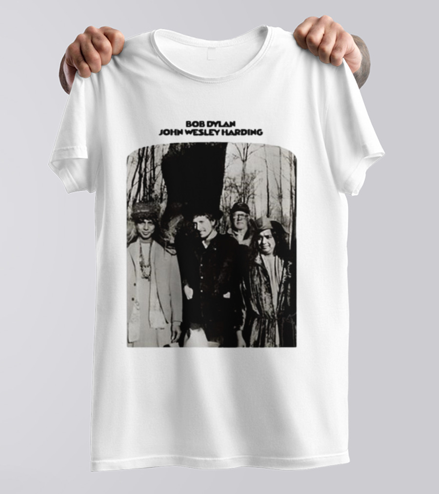 Bob Dylan John Wesley Harding Album Cover Image T-Shirt