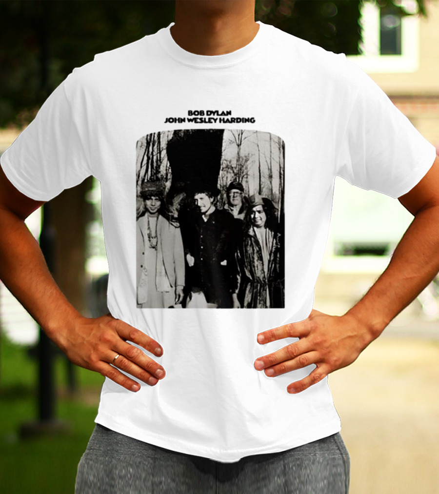 Bob Dylan John Wesley Harding Album Cover Image T-Shirt