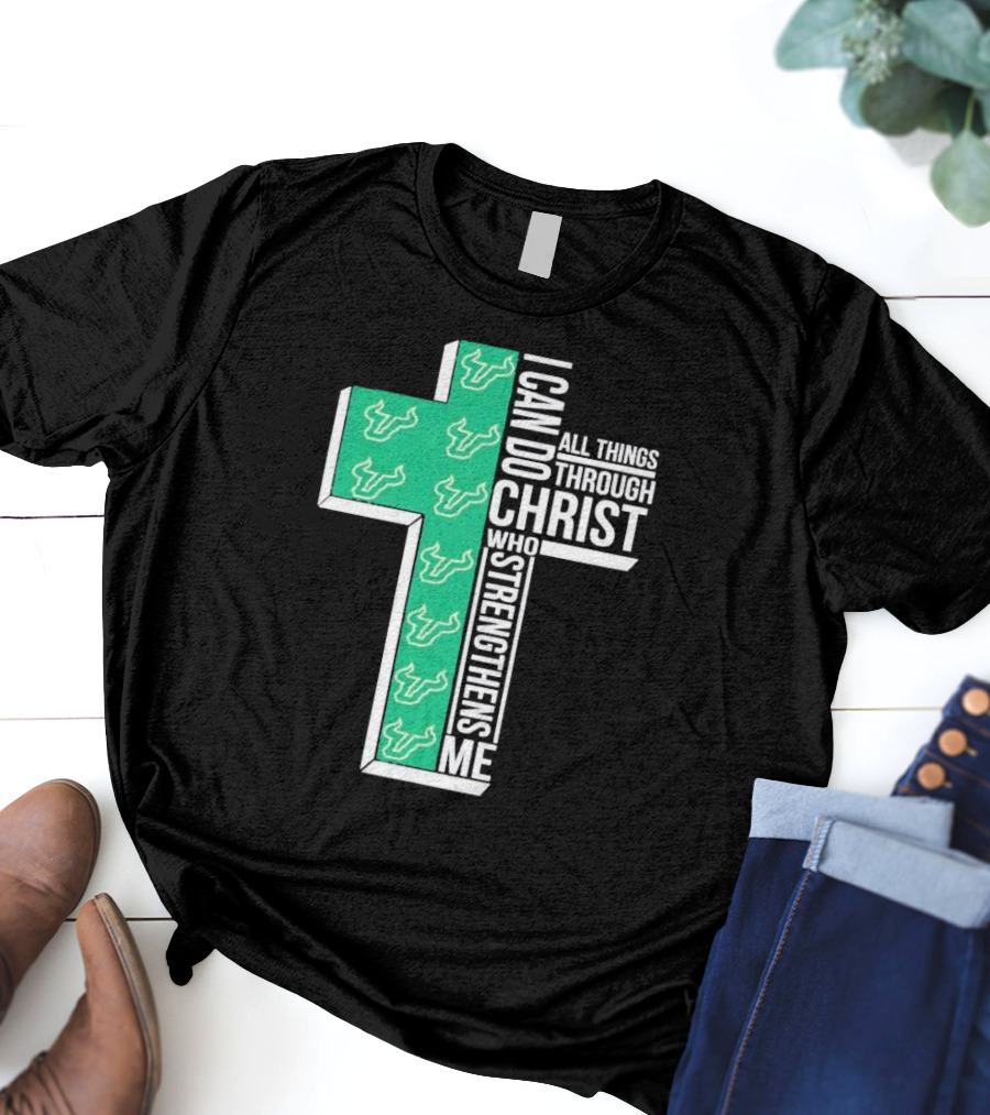 South Florida Bulls Christian Faith Empowerment With Cross T-Shirt