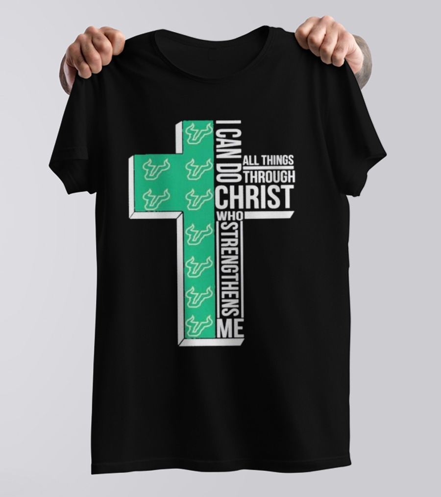 South Florida Bulls Christian Faith Empowerment With Cross T-Shirt