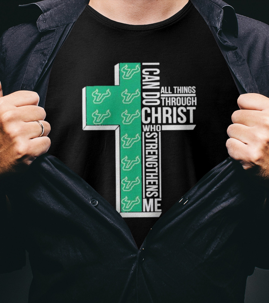 South Florida Bulls Christian Faith Empowerment With Cross T-Shirt