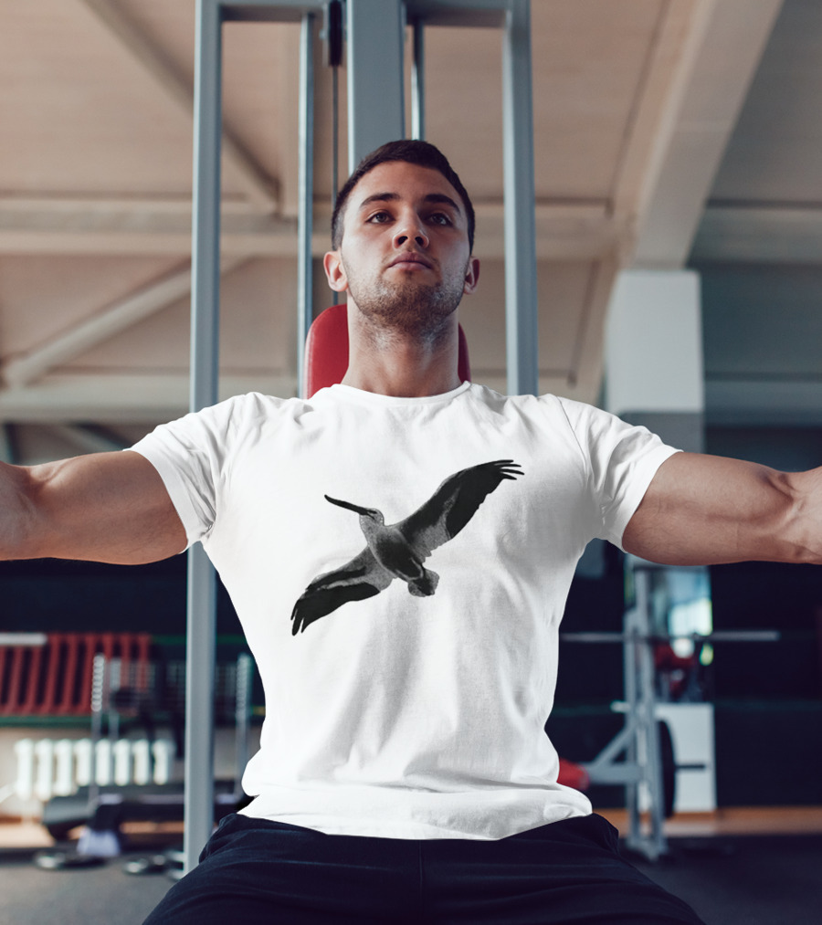 Staff Somewhere On The Northside Black And White Pelican T-Shirt