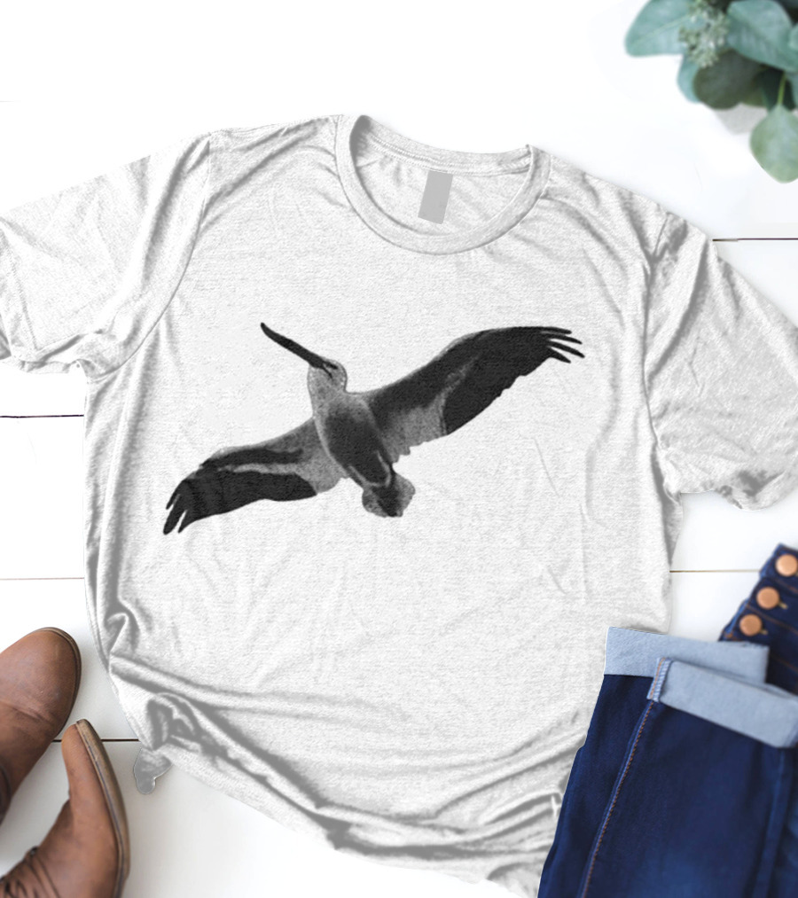 Staff Somewhere On The Northside Black And White Pelican T-Shirt