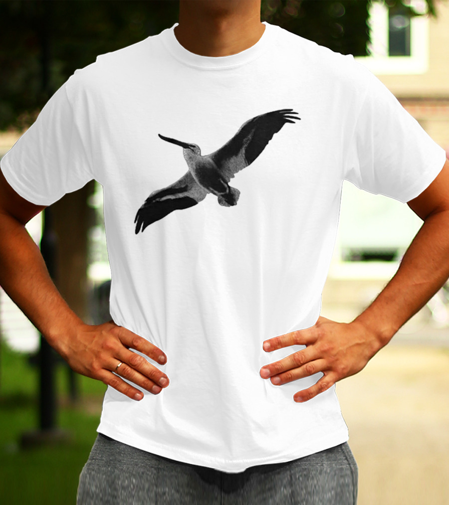 Staff Somewhere On The Northside Black And White Pelican T-Shirt