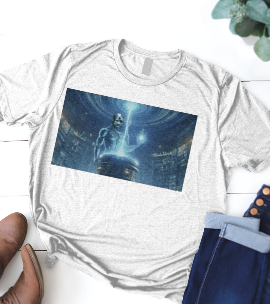 0Xerrl George Droyd Reactor Cybernetic Energy Power Core T-Shirt