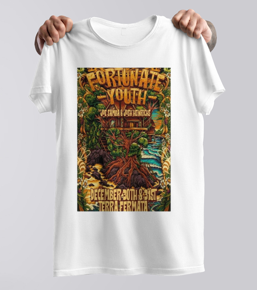 Fortunate Youth With Joe Samba And Josh Heinrichs At Terra Fermata December 30th And 31st T-Shirt