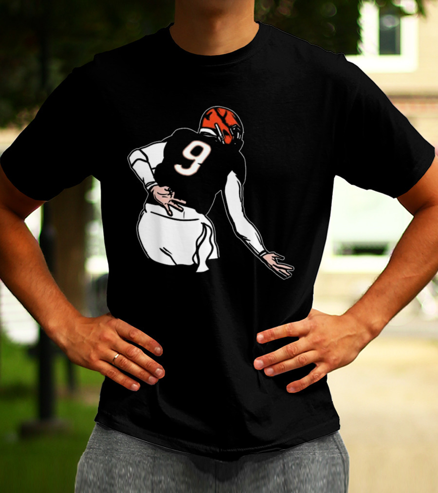 Joe Griddy Joe Burrow Number 9 Cincinnati Bengals Football T-Shirt