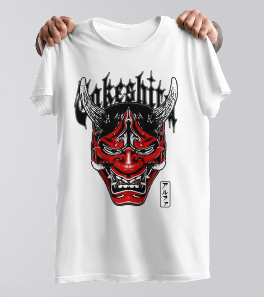Konosuke Takeshita Demon Mask Alpha Kanji Triblend T-Shirt