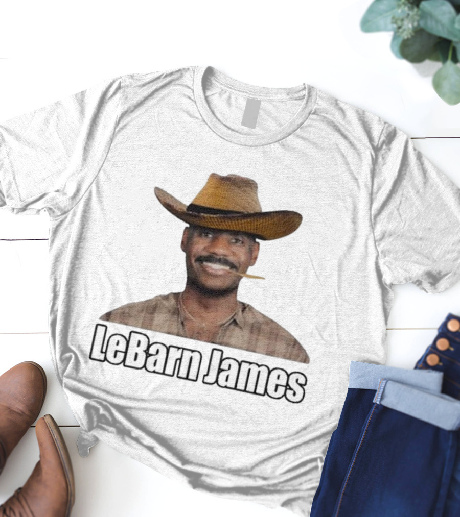 Lebron James Lebarn James Cowboy Hat Mustache T-Shirt