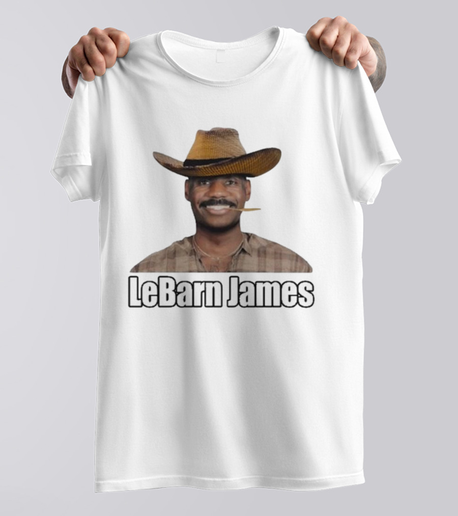 Lebron James Lebarn James Cowboy Hat Mustache T-Shirt