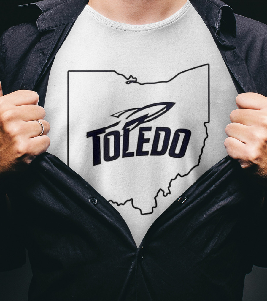 Toledo Rockets Football Ohio State Outline New Collection For Fans T-Shirt