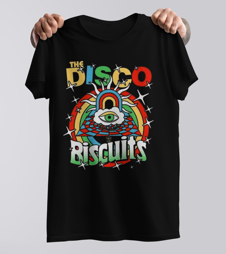The Disco Biscuits Eye Pyramid Starburst NYE 2025 T-Shirt