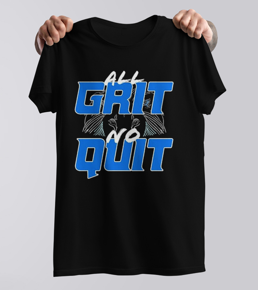 Detroit Lions Grit No Quit Football Determination T-Shirt