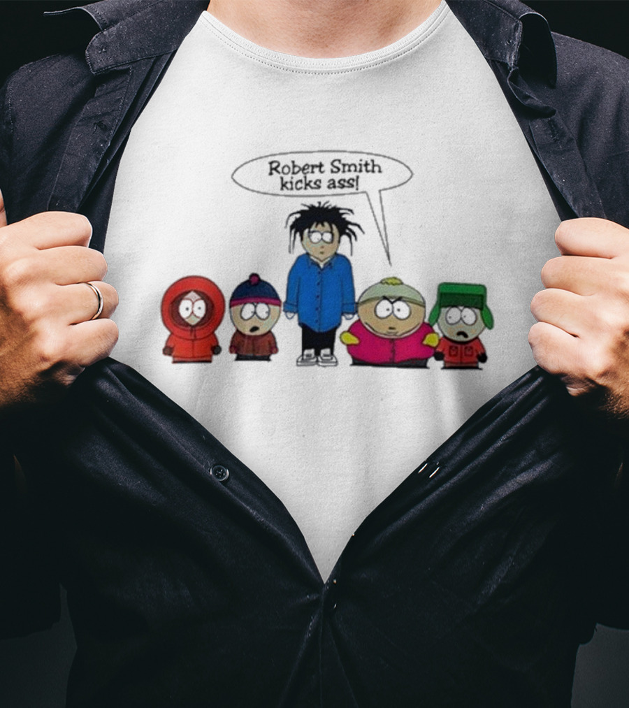 Robert Smith Kicks Ass South Park Characters T-Shirt
