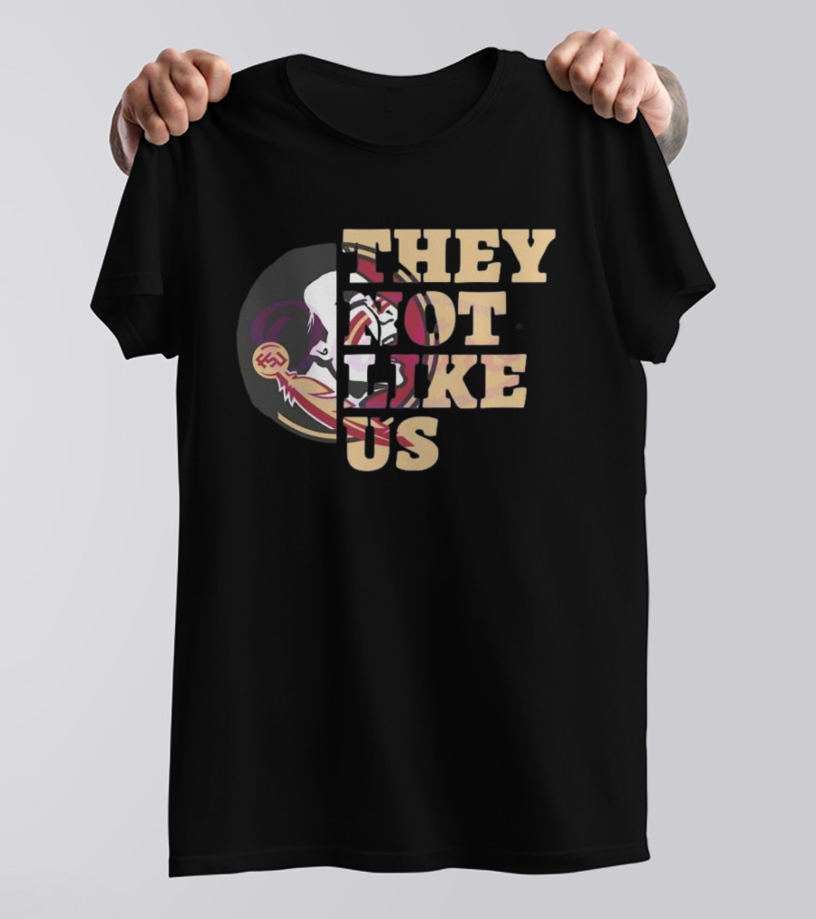 They Not Like Us Florida State Seminoles 2025 Football T-Shirt